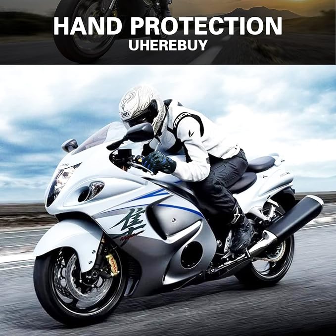Motorcycle Gloves Touch Screen Full Finger Riding Gloves Knuckle Protection - Image 4