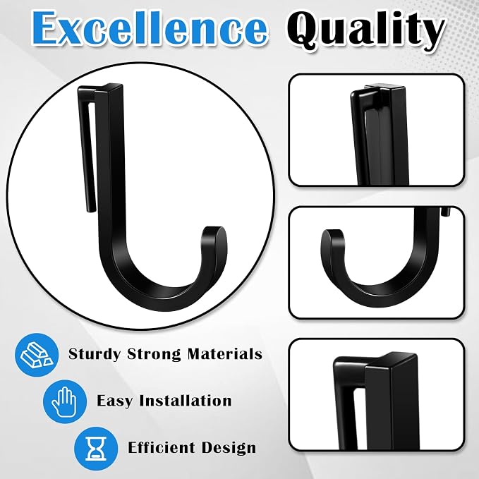 4 Pcs J Tool Hooks Plastic Multi Purpose Shed Organizer Accessories - Image 3