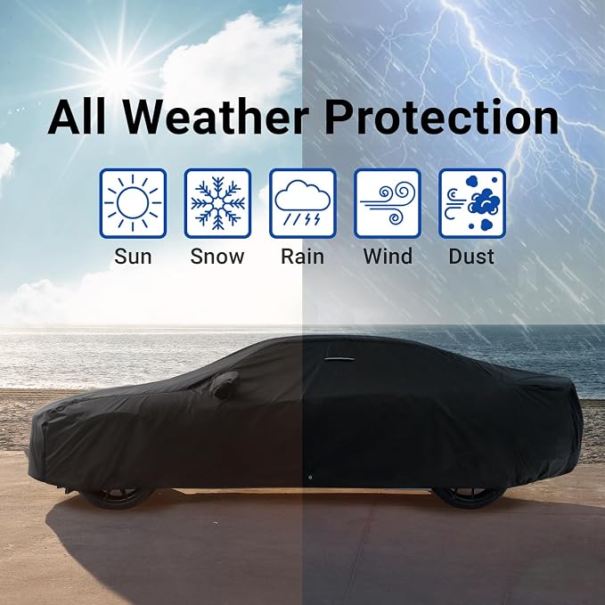 iCarCover Custom Car Cover for Chevy Lumina Sedan Waterproof All Weather Rain - Image 9