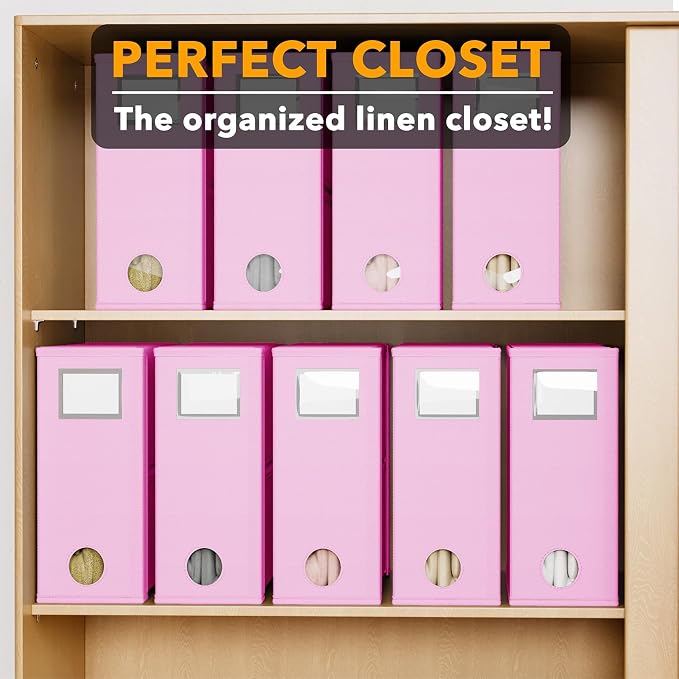 SpaceAid 9 Pack Bed Sheet Organizers and Storage, Foldable Sheet Organizer - Image 5