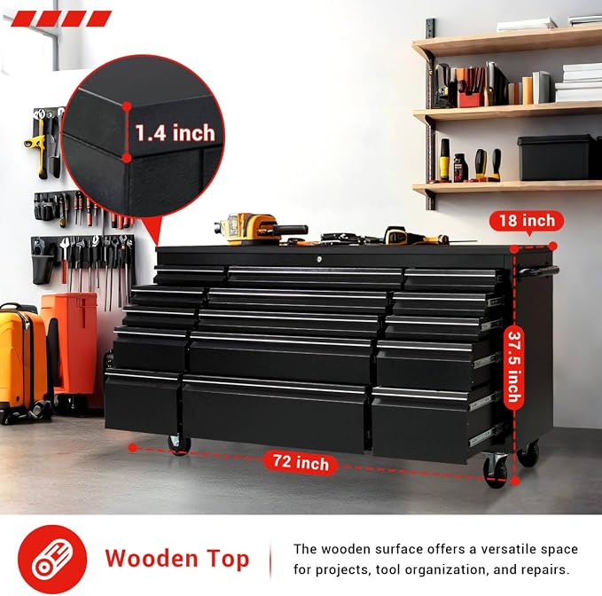 CT Copper Tailor 72-inch Rolling Tool Chest - Image 6