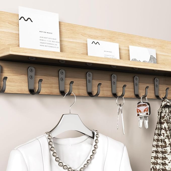 20PCS Wall Hooks for hanging, Metal Wall Hooks for Coats, Coat hooks for Wall - Image 6