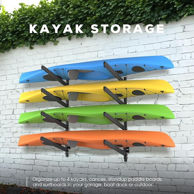 Kayak Storage Rack, Heavy Duty Freestanding Sup Storage Stand - Image 5