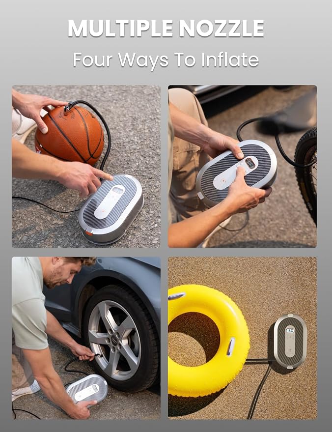Giraffe Tools Tire Inflator Portable Air Compressor, 150 PSI 12V Car Air Pump - Image 5