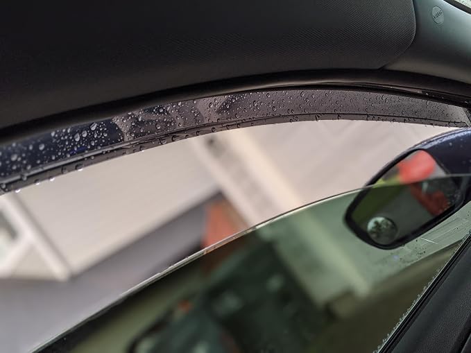 94367 Sunproof Waterproof Side Window Wind Deflector, Window Visor fit - Image 5