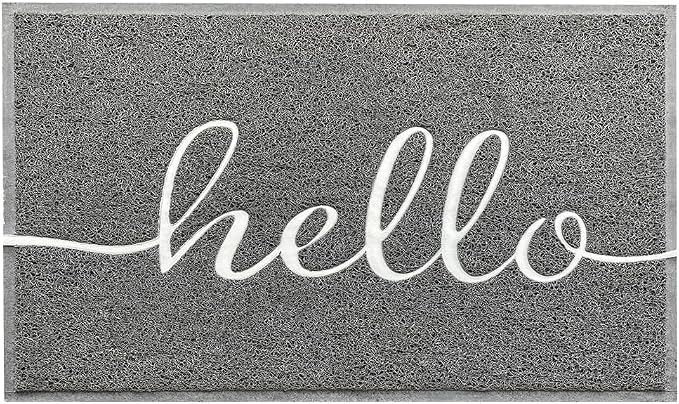 EARTHALL Door Mat Outside Inside Hello Doormat, Durable Floor Mat Non Slip Mat - Image 8