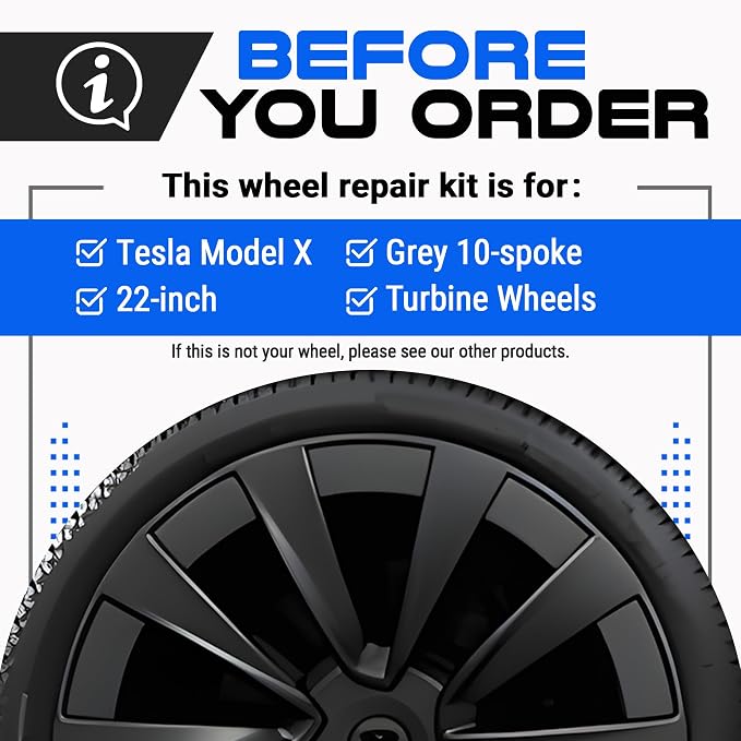 Premium Tesla Wheel Curb Rash Repair Kit - Image 2
