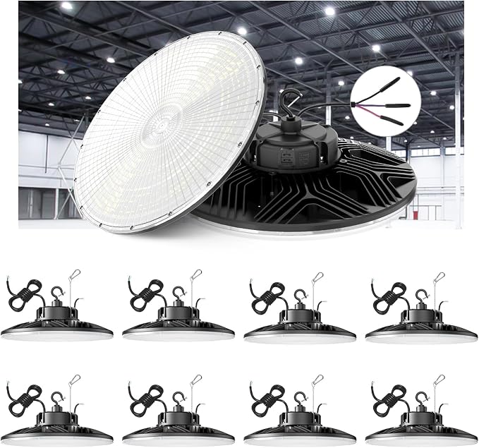 240W/200W/150W UFO LED High Bay Light, UL & DLC Listed 5000K Daylight 33600LM by ORRGENA