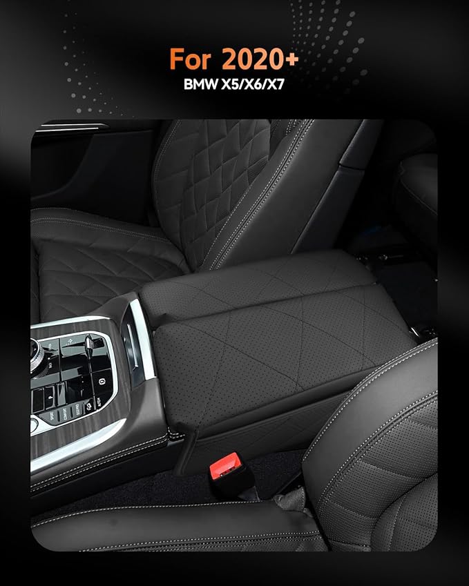 CDEFG for BMW X5/X6/X7 2020-2025 Center Console Cover Armrest Box Cover for X5 - Image 2
