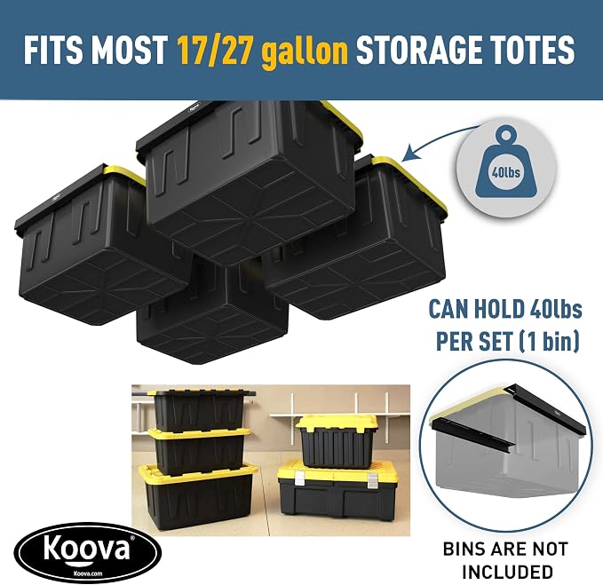 Koova Heavy-Duty Overhead Garage Storage Rack - Image 3