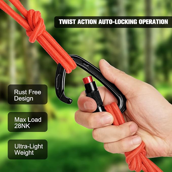 Auto Locking Carabiner Clips - Image 4