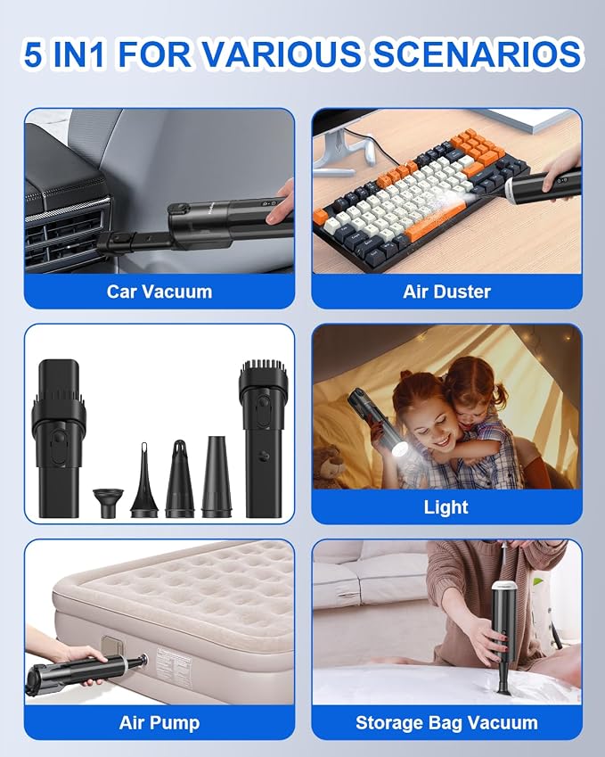 RUBOT Handheld Vacuum Cordless, Portable Car Vacuum - Image 4