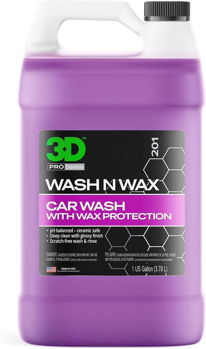3D Wash N Wax Car Wash Soap by 3DCarCare