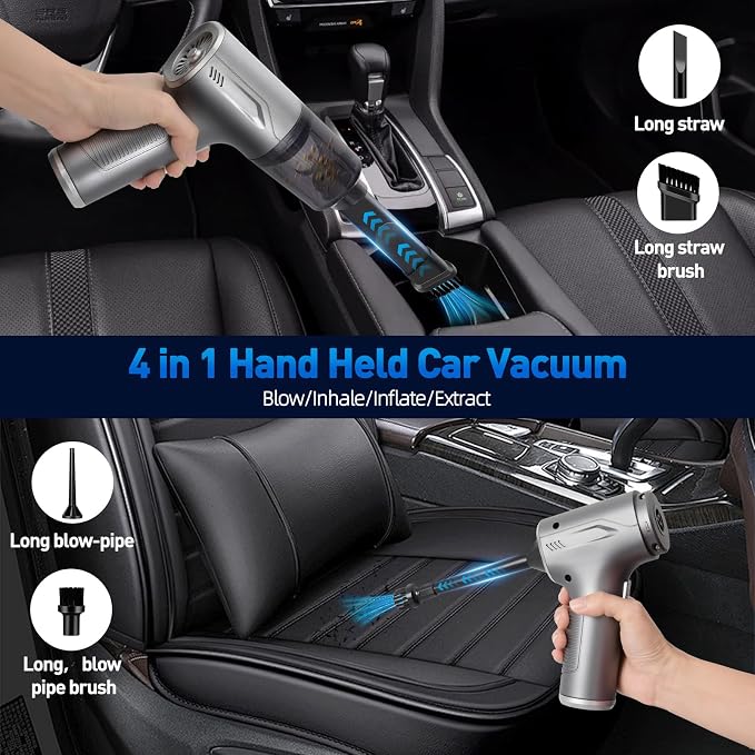 Handheld Car Vacuum Cleaner Cordless, High-Power Brushless 20000PA Mini Hand - Image 6