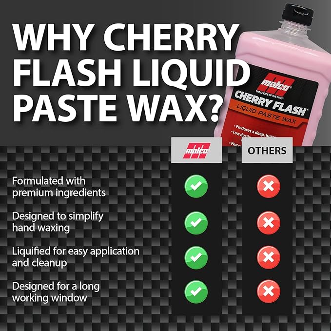 Malco Cherry Flash Automotive Liquid Paste Wax – Protect & Shine Your - Image 5