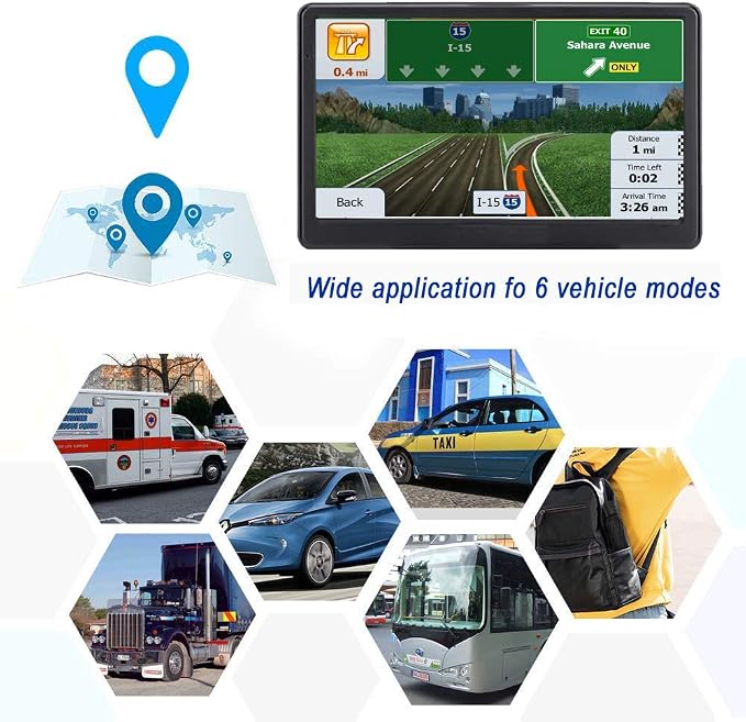 GPS Navigator for Car Truck RV, Latest 2025 Map, 7 inch Touch Screen Real Voice - Image 6