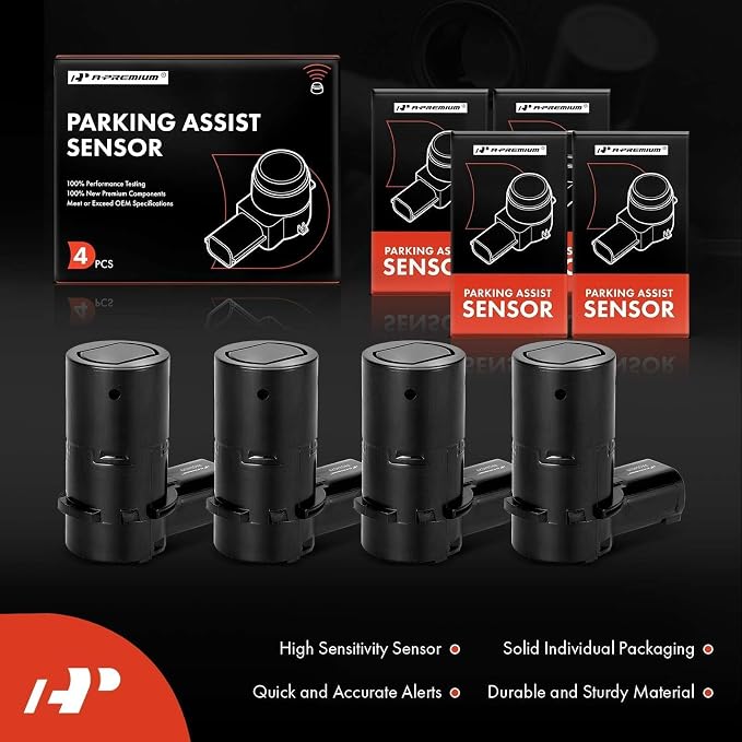 A-Premium 4-PC Rear Reverse Backup Parking Aid Assist Sensor Compatible - Image 3