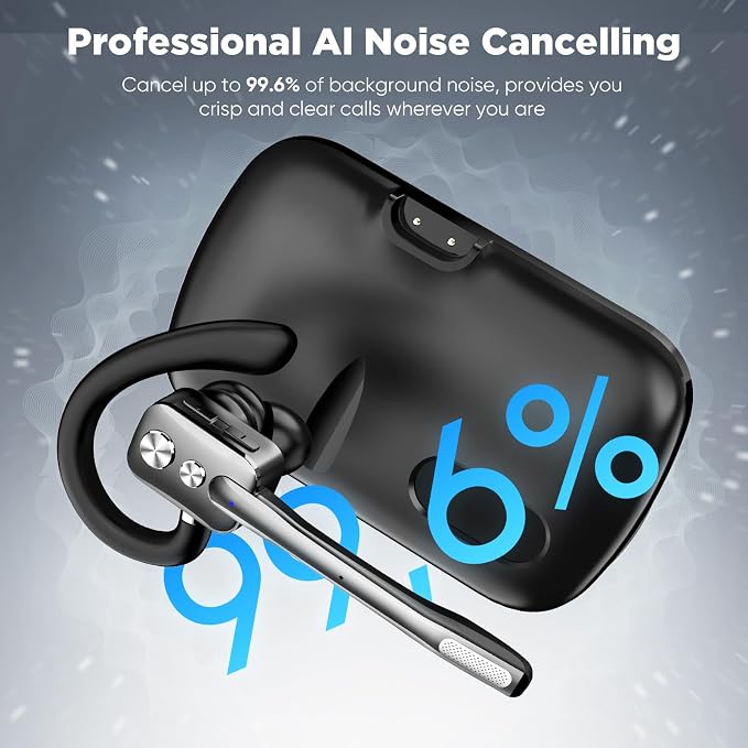 Bluetooth Headset, Wireless Bluetooth Earpiece - Image 2