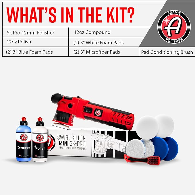 Adam's Polishes SK Pro 12mm Car Polisher Kit - Image 2