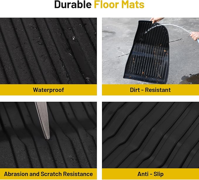 Floor Mats for 2024 2025 Tesla Model 3 Custom All Weather TPE Waterproof - Image 5