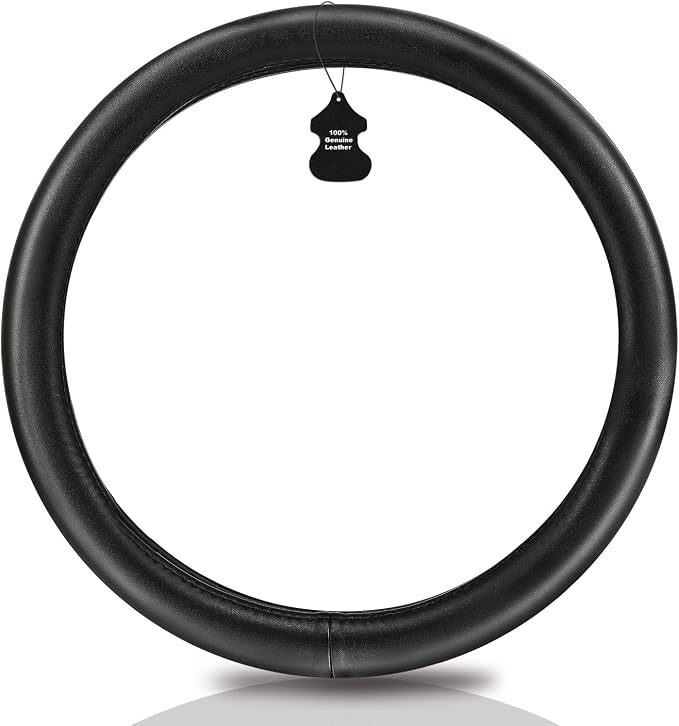 Haokay Heavy Duty Pure Cowhide Steering Wheel Cover - Image 2