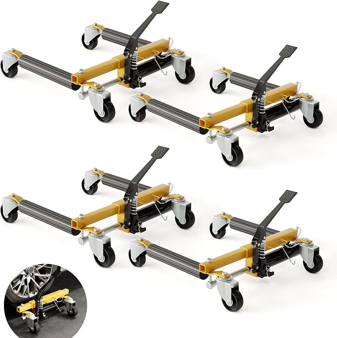3000LBS Car Wheel Dolly Jack Set of 2, Hydraulic Tire Jack - Image 8