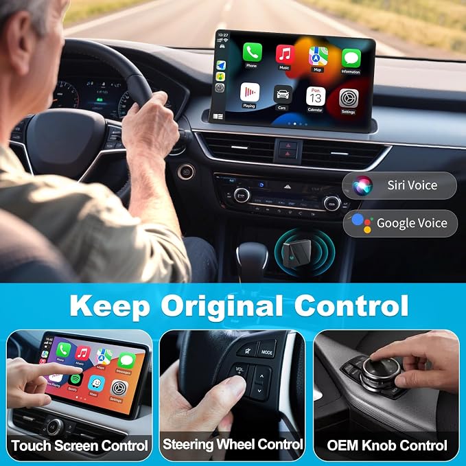 Wireless CarPlay Adapter, Convert Wired to Wireless CarPlay Adapter, Plug&Play - Image 6