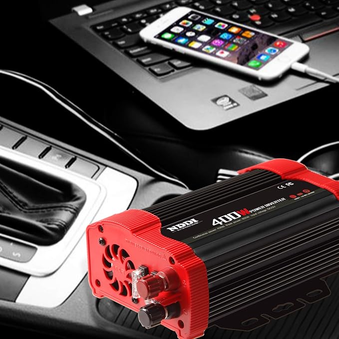 400W Car Power Inverter, DC 12V to 110V AC Converter - Image 7