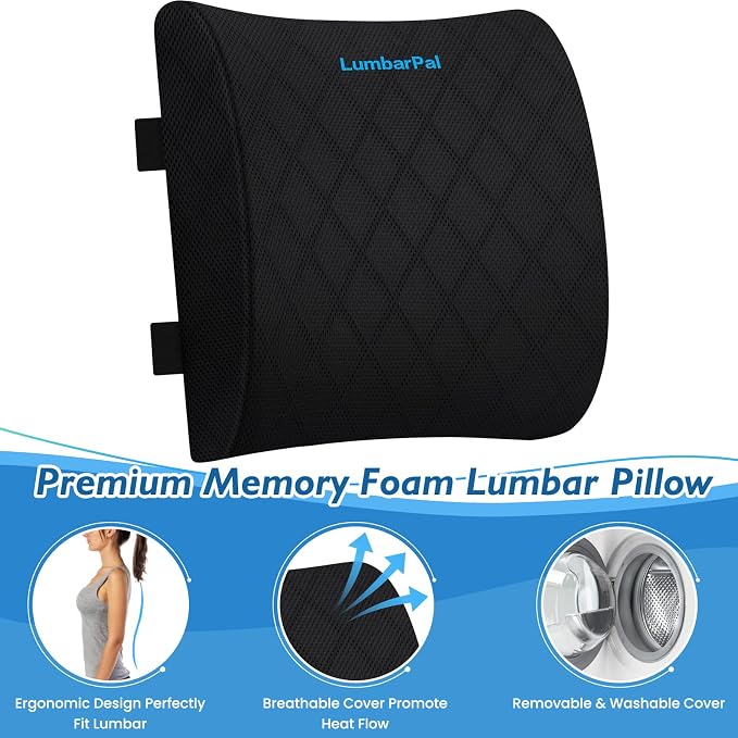 Lumbar Support Pillow for Office Chair Back Support Lumbar Pillow for Car - Image 3