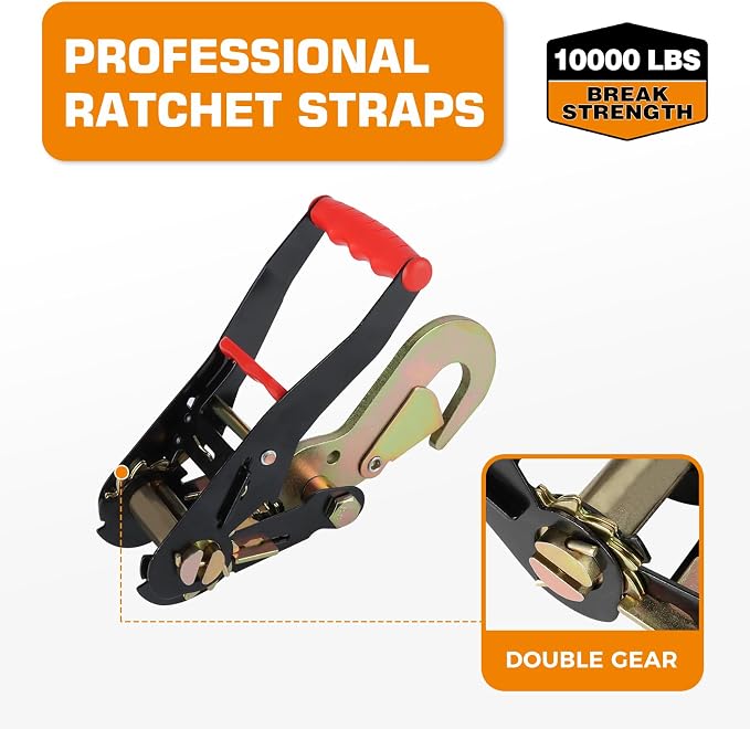 Kingfun Car Tie Down Straps for Trailers - Image 2