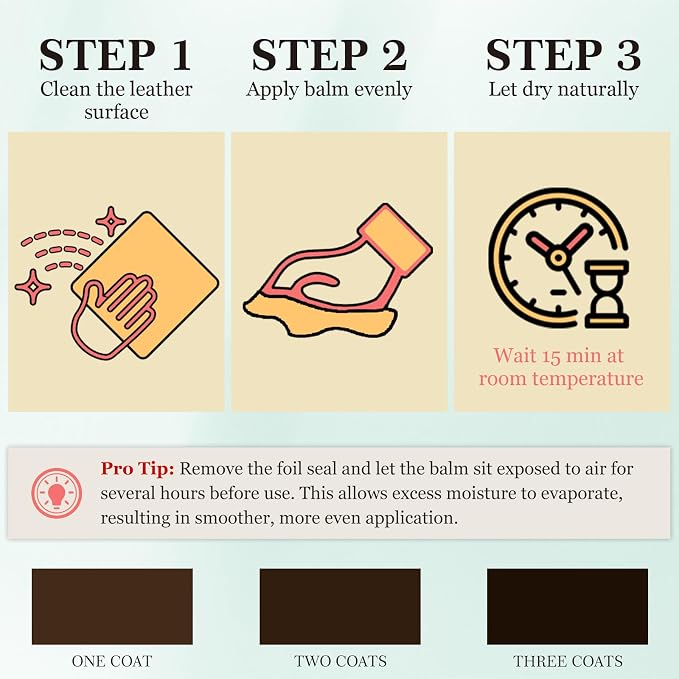 Leather Color Restorer, Leather Recoloring Balm, Scratch Remover, Leather Dye - Image 4