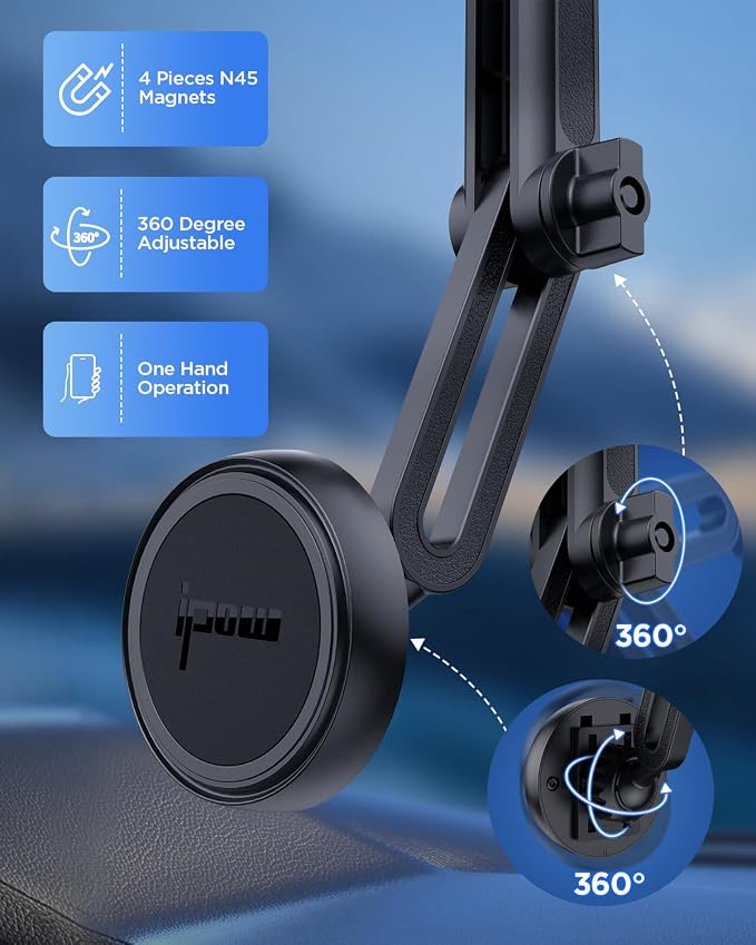 IPOW Magnetic Car Mount - Image 5