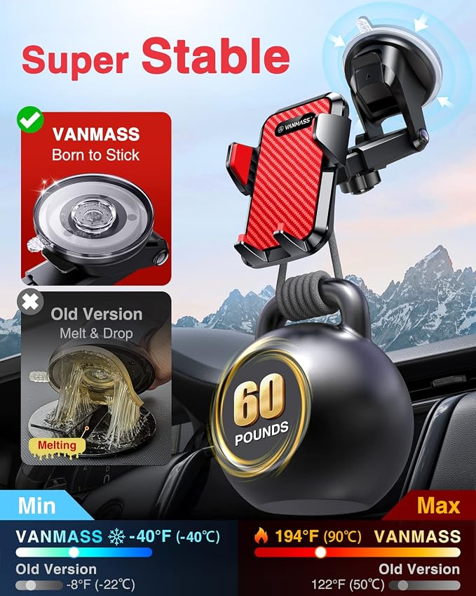 VANMASS 【2025 Strongest & Military-Grade Car Phone Mount 【Patent & Safety】 - Image 5