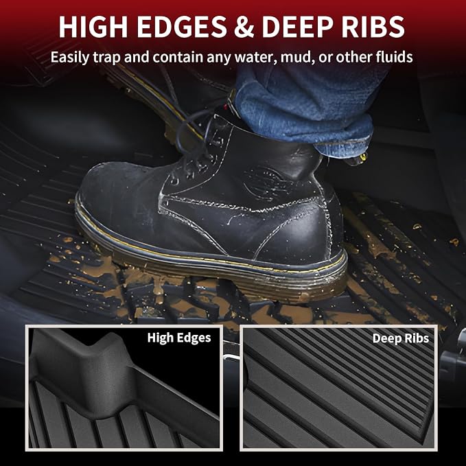 LASFIT Floor Mats Fit for Volkswagen Tiguan 2024 2023 2022 2021 2020 2019 2018 - Image 3