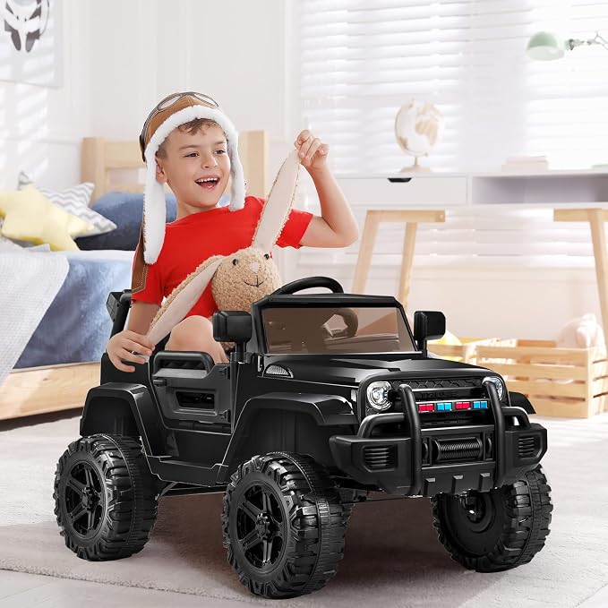 JOYMOR Ride on Truck with Remote Control, 4 Wheels 12V Battery Powered Kids Car - Image 9