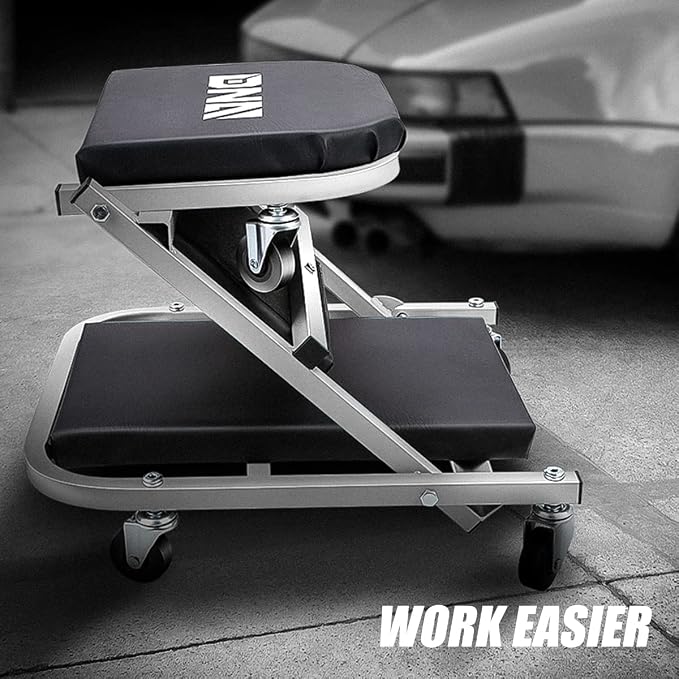 ‎DNA MOTORING TOOLS-00185 36 Inches 2 IN 1 Rolling Folding Car Creeper/Seat - Image 4