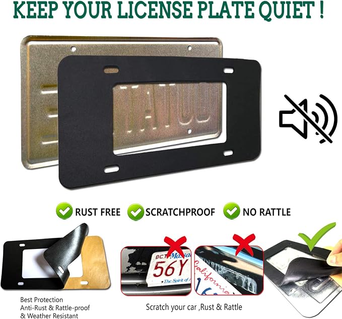 Police Thin Blue Line License Plate Frame- Patriotic Carbon Fiber Car Tag Holder - Image 4