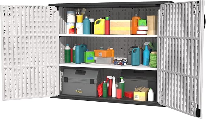 Patiowell 26 Cu.ft Plastic Outdoor Storage Shed w/o Shelf, Lockable Waterproof - Image 7