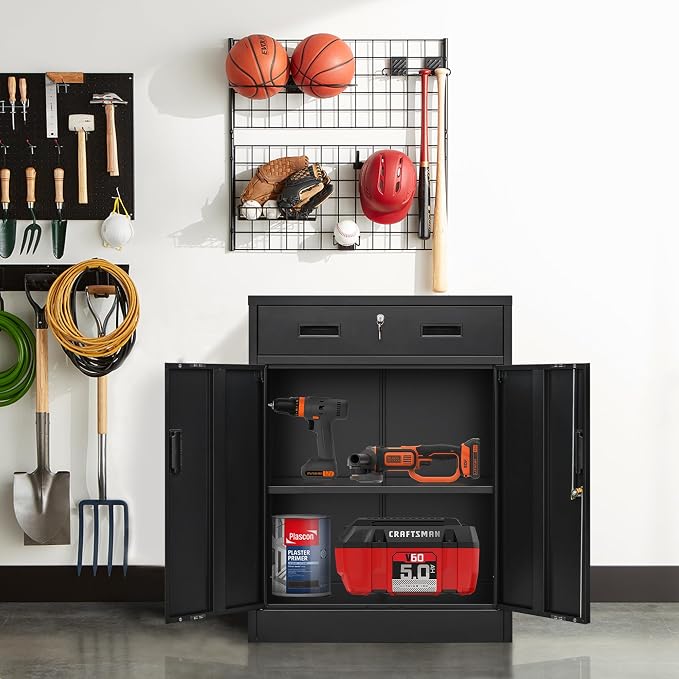 Metal Storage Cabinet, Locking Cabinet - Image 2