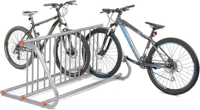 Global Industrial 59-3/4"L Grid Bike Rack, Double Sided, Powder Coated Steel - Image 4