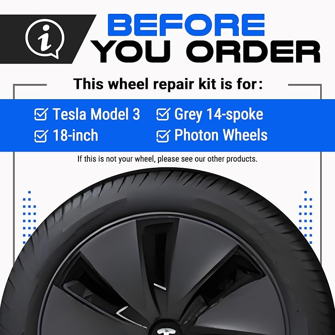 Premium Tesla Wheel Curb Rash Repair Kit - Image 2