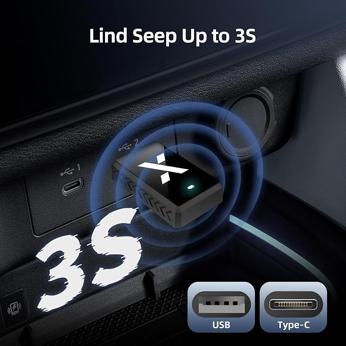 F1 Wireless CarPlay Adapter & Android Auto Adapter – 2-in-1 Car Play Dongle - Image 3