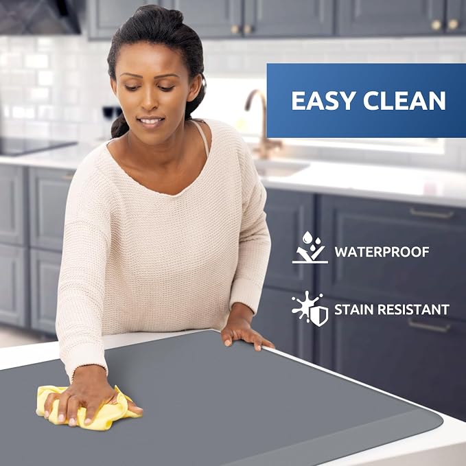 KitchenClouds Kitchen Mat Cushioned Anti Fatigue Rug 22"x36" Waterproof - Image 3