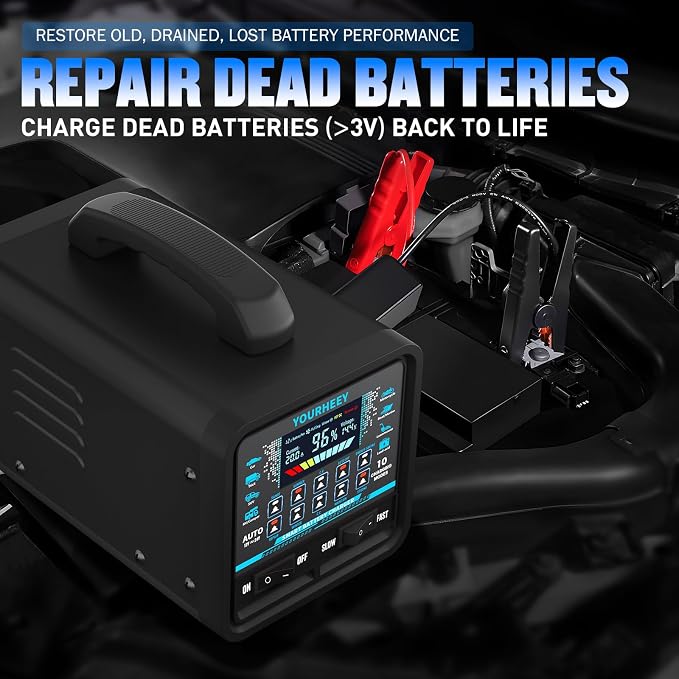 12V/24V 0-20A Heavy Duty Battery Charger/Maintainer - Image 4