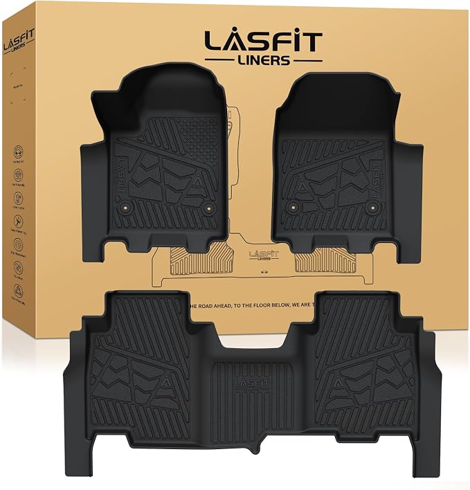 LASFIT Floor Mats 2024-2025 for Chevrolet Chevy Silverado EV RST/GMC Sierra EV by LASFIT