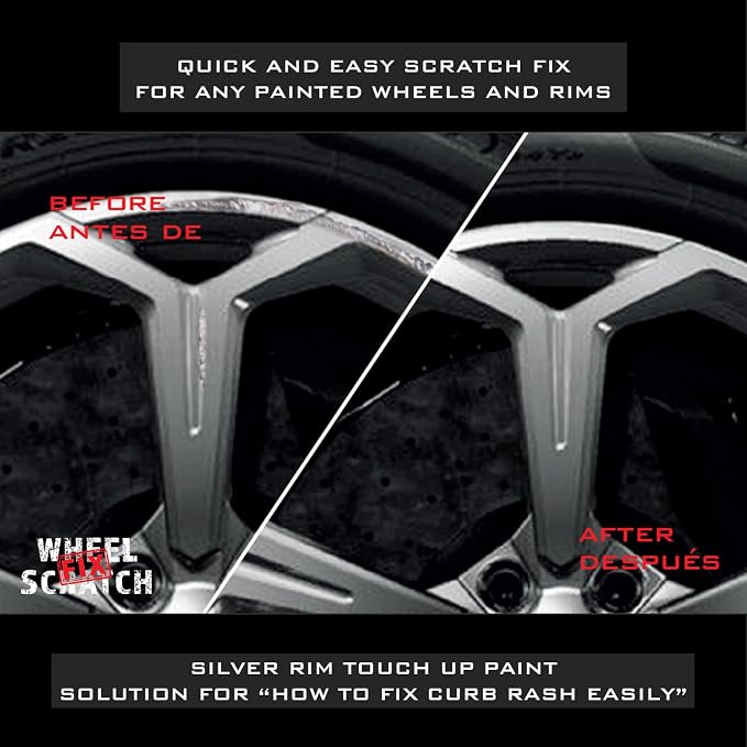 Silver Rim Touch Up Paint, Car Wheel Scratch Repair, Wheel Touch Up Paint Pen - Image 3