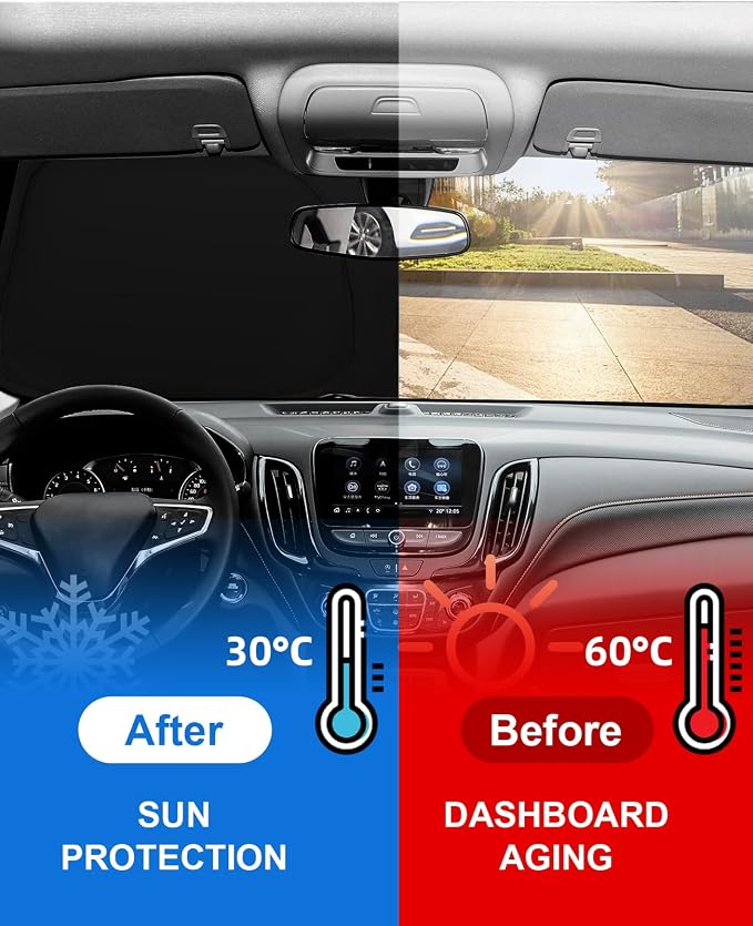 for Mercedes Benz GLA 250 2015-2020 Windshield Sun Shade, Foldable Sunshade - Image 4