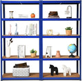 ERGOMASTER 5 Tier Utility Shelves Rack Garage Heavy Duty Steel Metal Shelving by ERGOMASTER