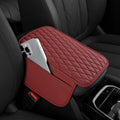 Car Center Console Cover, Upgraded Leather Armrest Seat Box Cover by SAMGCHI