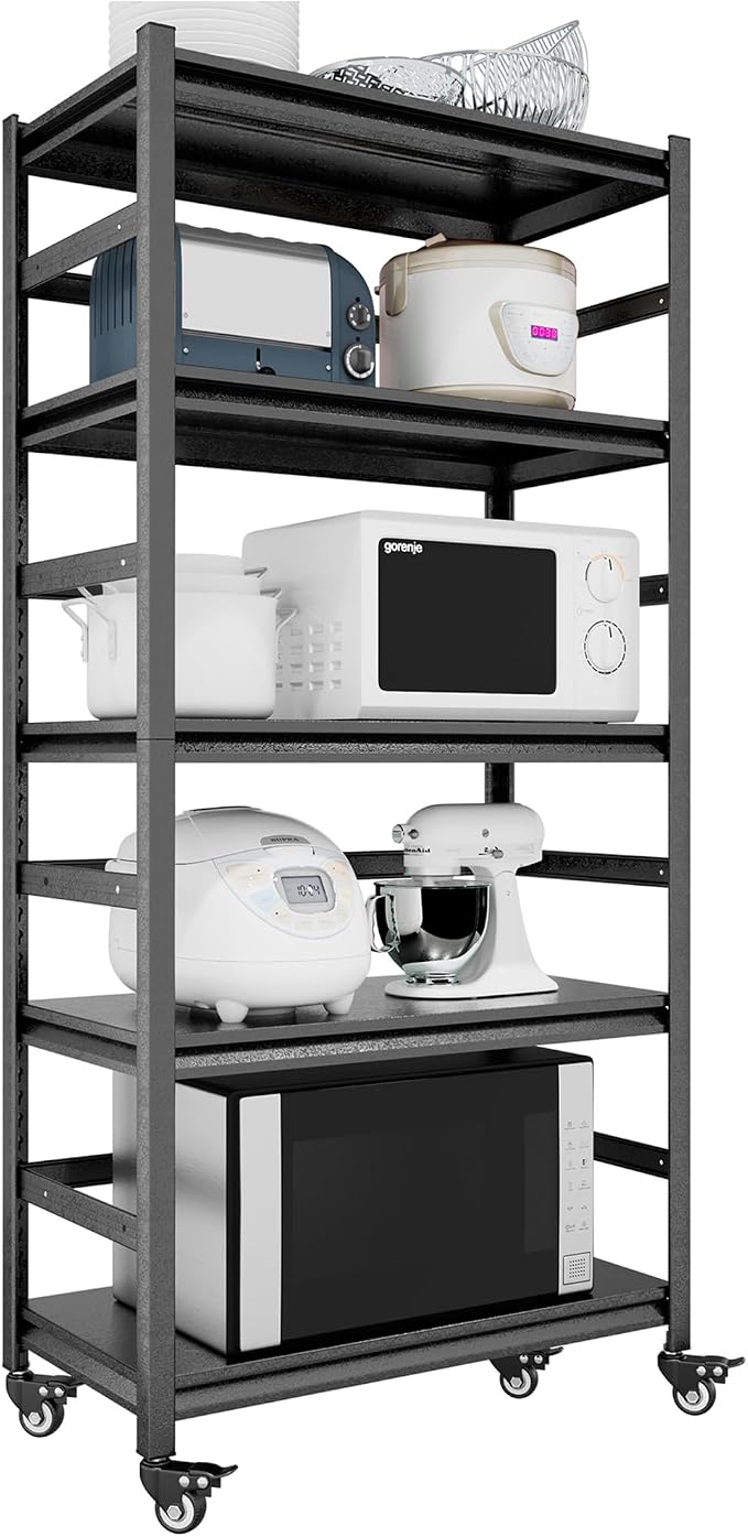 TOPKEY Metal Storage Shelf Garage Storage Shelves, Heavy Duty 5-Tier Utility by Topkey